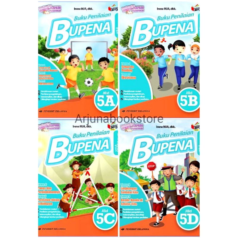 Jual BUKU BUPENA 5A 5B 5C 5D Kelas 5 SD Penerbit Erlangga | Shopee ...