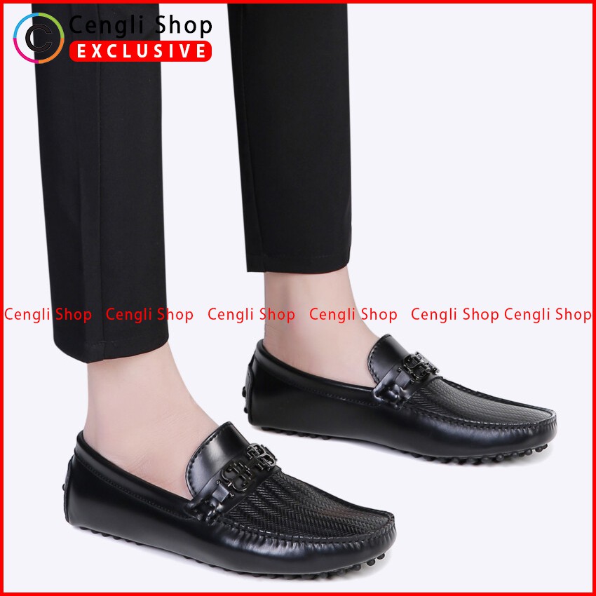 SEPATU LOAFER EVERBEST PRIA ORIGINAL PANSUS KULIT BRANDED HITAM EM00