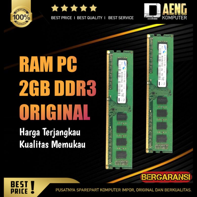 Ram pc 2Gb ddr3 Memory Ram ddr3 2gb Original Murah