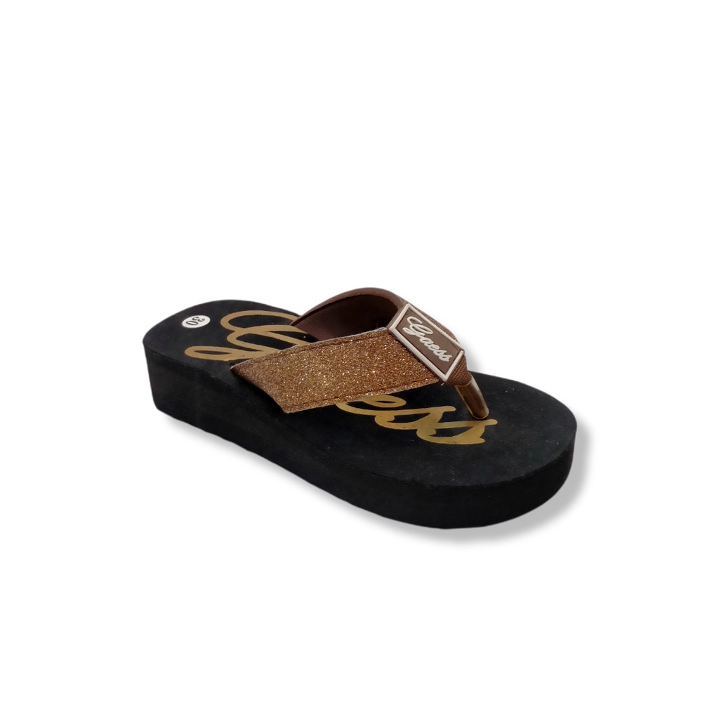 11.11    TERMURAH SANDAL JEPIT GLITER BUAT ANAK PEREMPUAN ALAS TINGGI #Shopeehaul