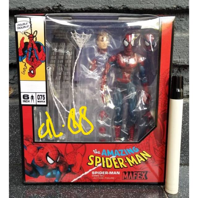 action figure the amazing spiderman comic version mafex new misb