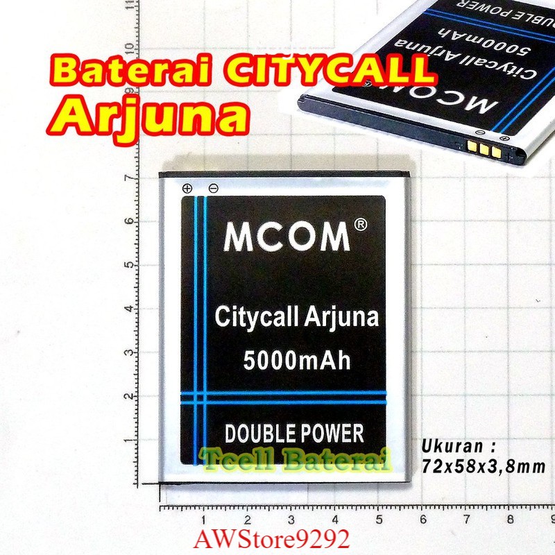 Mcom Battery Batre Baterai Double Power Mcom City Call CityCall Arjuna CT-88 CT88