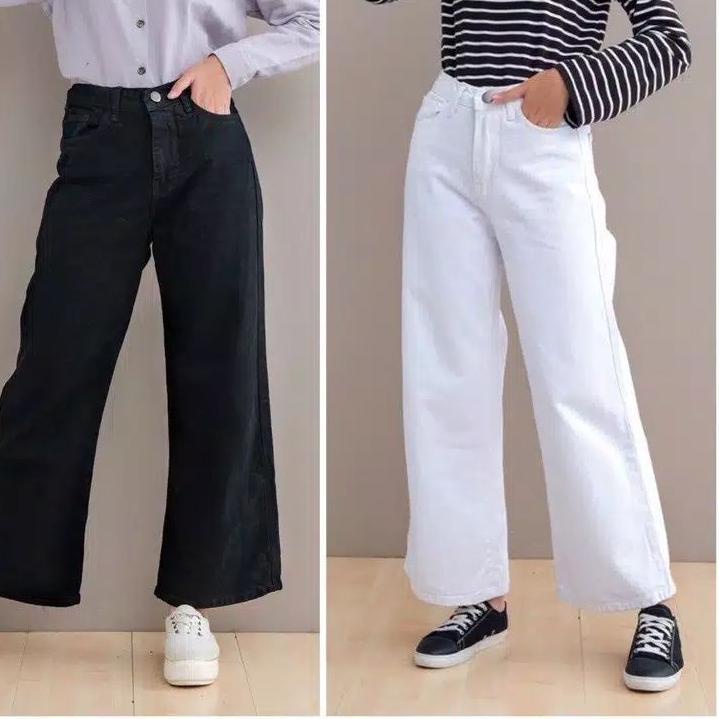 ☪ PREMIUM CELANA KULOT AMERICAN DRILL HIGHWAIST ➩