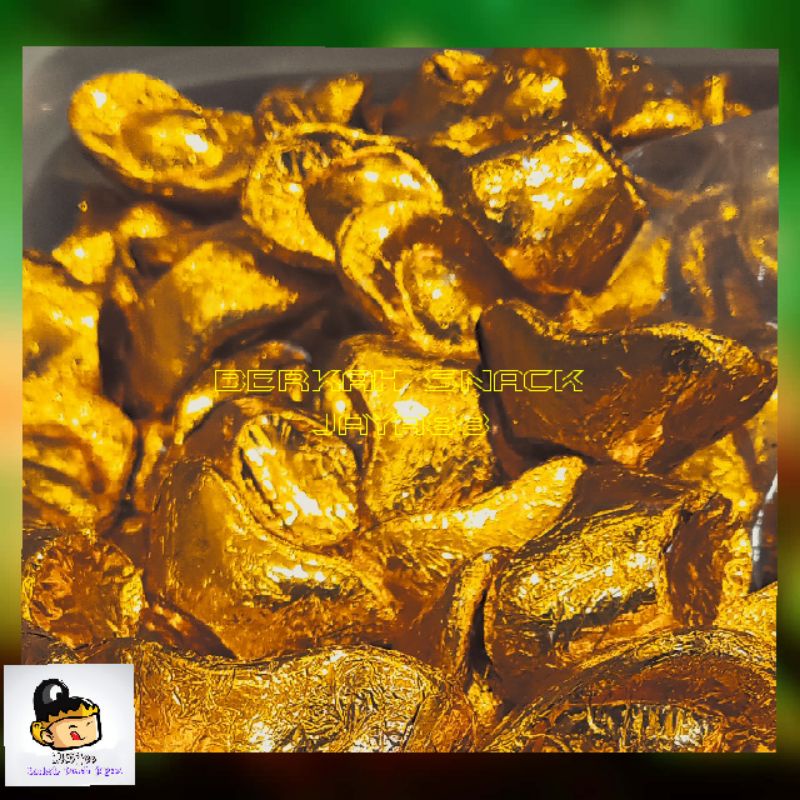 

Coklat emas uang kuno / Yuan baou coklat sangjit / coklat impor Yuan baou 250grm