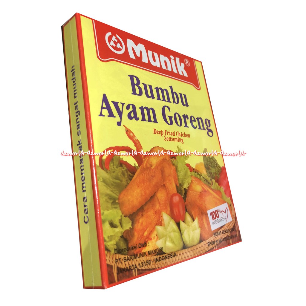 Munik Bumbu Ayam Goreng Instant 180gr Bumbu Cepat Saji Deep Fried Bumbu Masak Instan