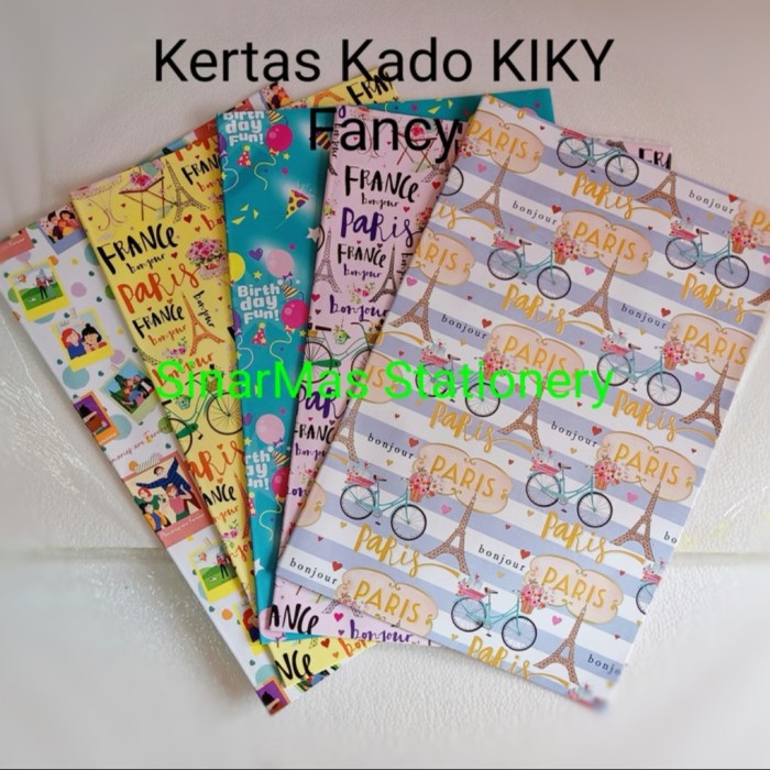 

Kertas Kado Kiky Motif Fancy - Sampul - Bungkus Kado Kiky Kecil