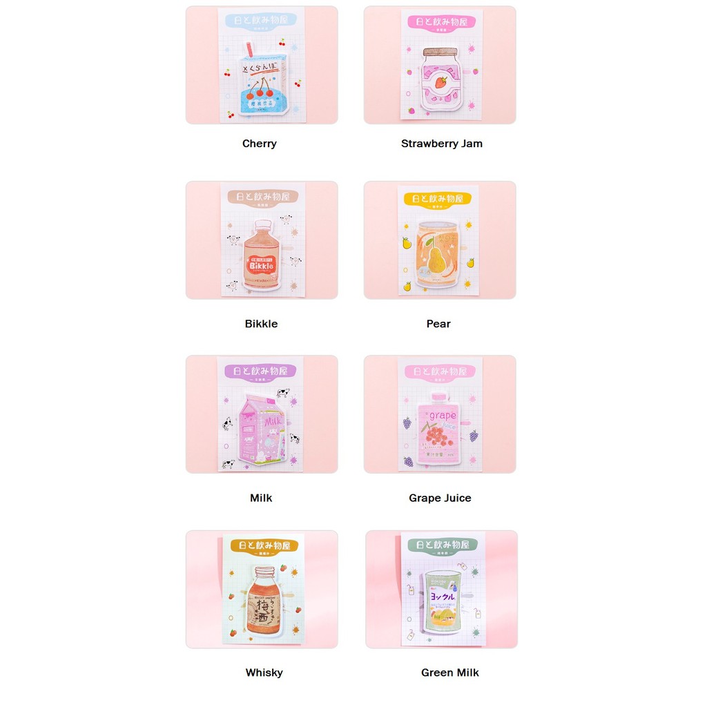 [DZ] ST214 - Memo Notes / Sticky Note Snack Minuman Susu-1
