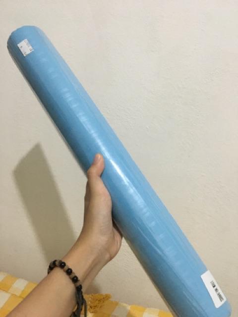 L001ls Wallpaper Sticker Ku - Biru 45cm X 9-10m Wallpaper Dinding