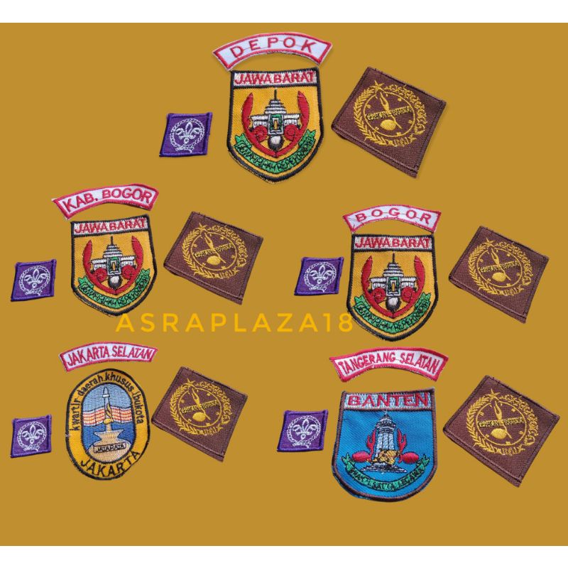 Badge/bet/atribut Pramuka putra kwartir Jawa barat,Banten dan Jakarta