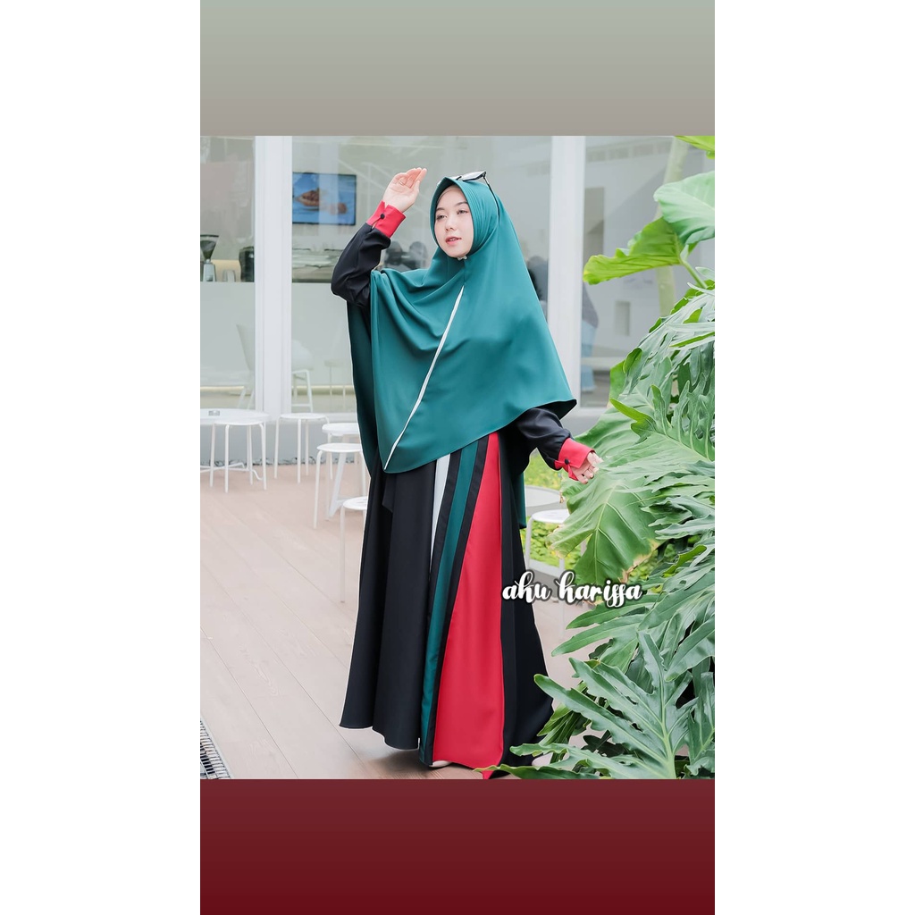 Gamis palestina premium set cadar original aku karissa terbaru palestin ricis syari free cadar set khimar palestina