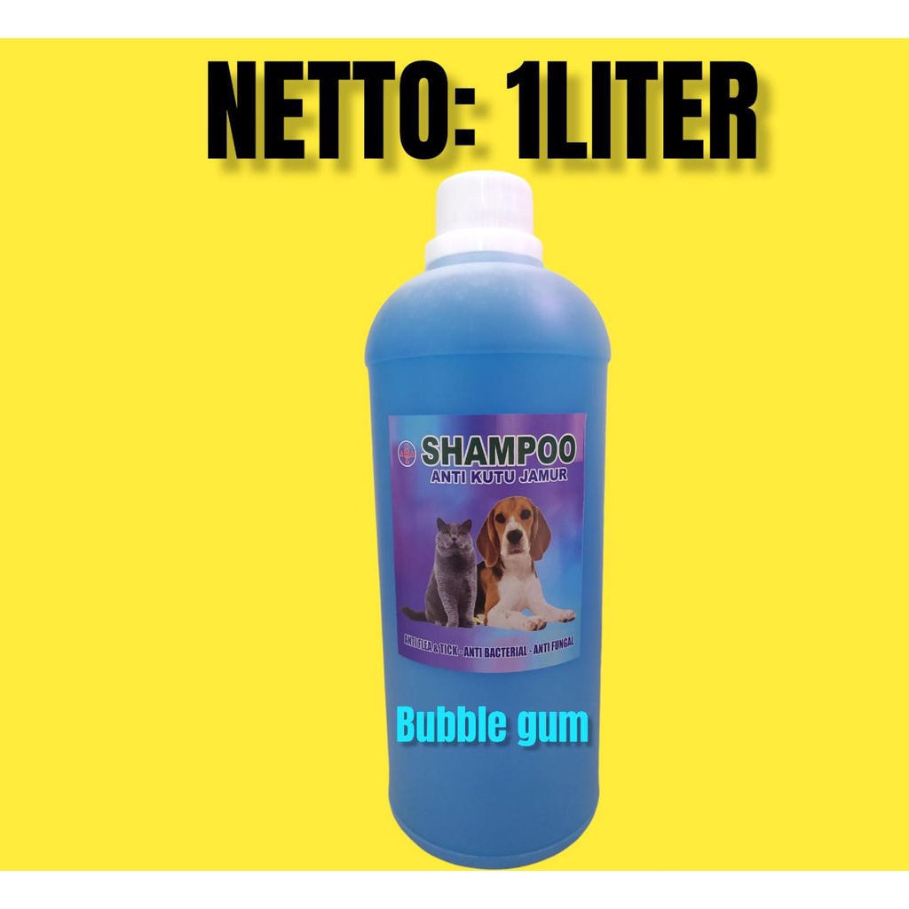 sampo 1 LITER kucing dan anjing anti rontok/jamur/kutu