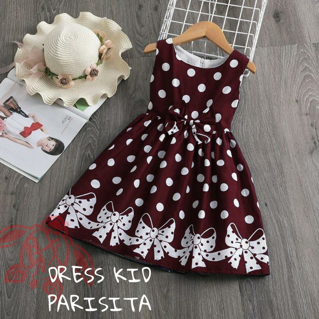 COD DRESS PARISITA /  BAJU ANAK CANTIK / HARGA MURAH TERJANGKAU / GOOD QUALITY