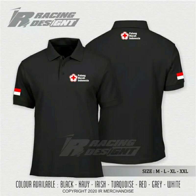 POLOSHIRT KAOS  POLO KRAH PMI  BAJU POLO PALANG MERAH 