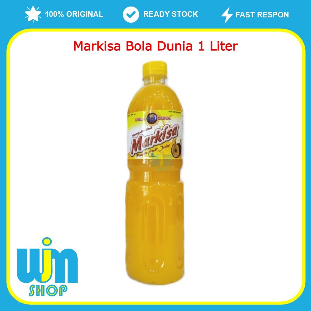 Minuman Sirup Markisa Bola Dunia 1000 ml Ole Ole Khas Makassar