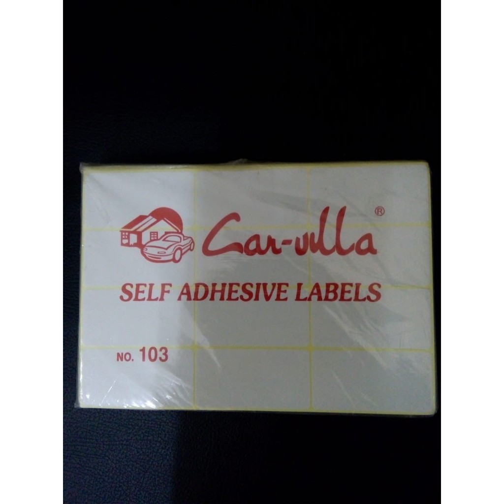 

KERTAS LABEL / STIKER LABEL HARGA CARVILLA POLOS 103