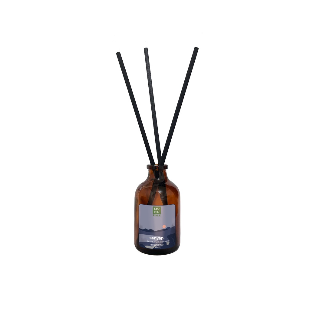 Muno Folk - 100ml Reed Diffuser Aromatherapy | Pewangi Pengharum Ruangan-Senyap