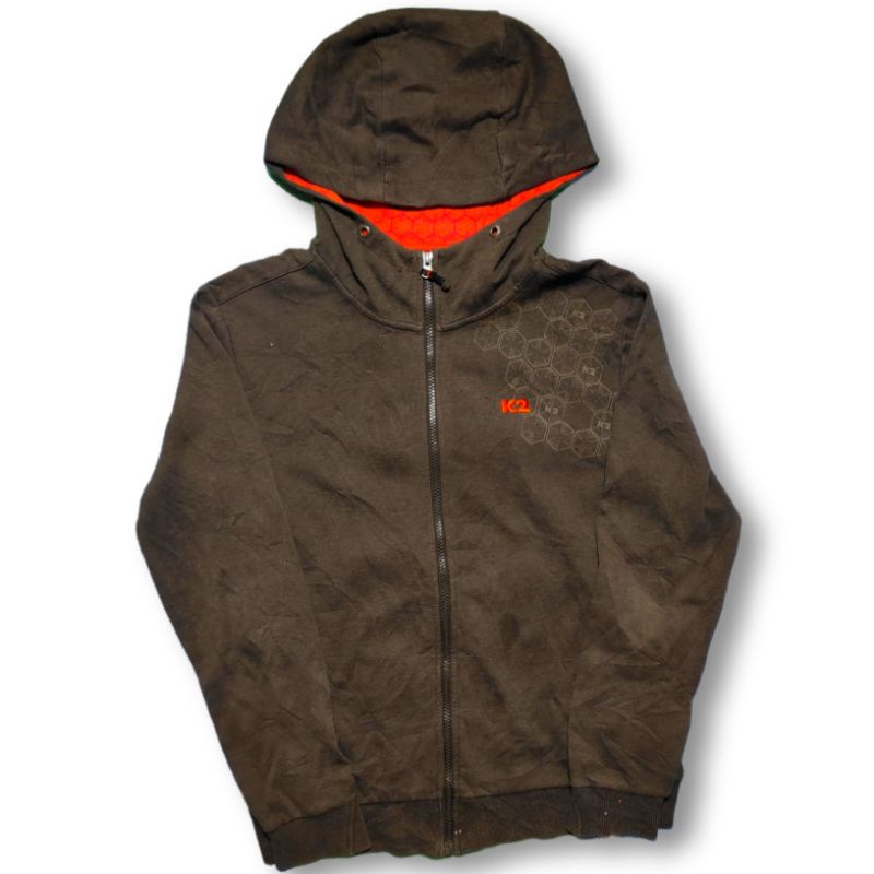 Hoodie K2 Second Original ( Coklat )