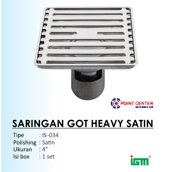 TERHEMAT IGM IS-034 SARINGAN GOT HEAVY SATIN