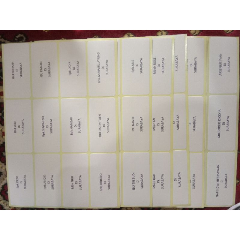 Print Label Undangan