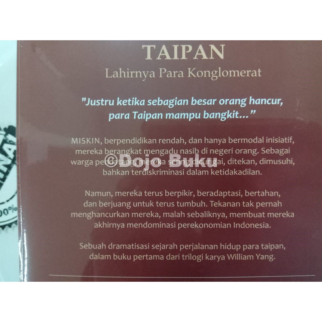 Taipan - Lahirnya Para Konglomerat Indonesia by William Yang
