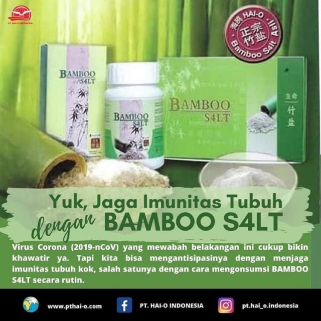 BAMBOO SALT asli dari hai-o isi 30 bungkus