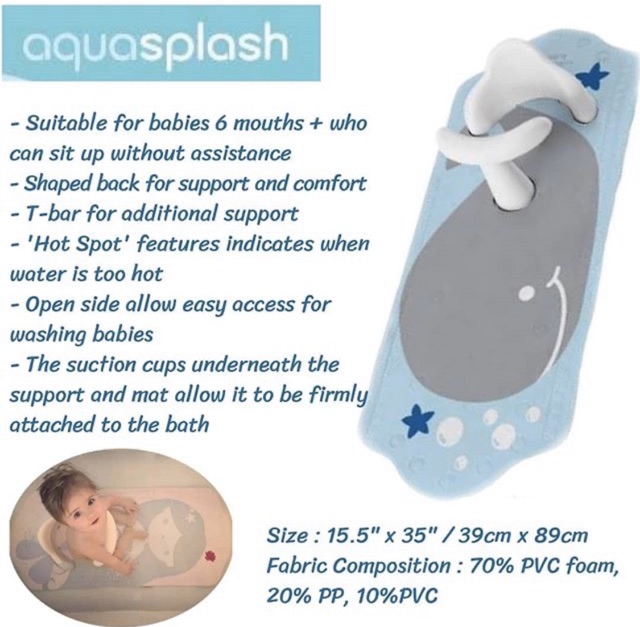 Aquasplash baby bath support