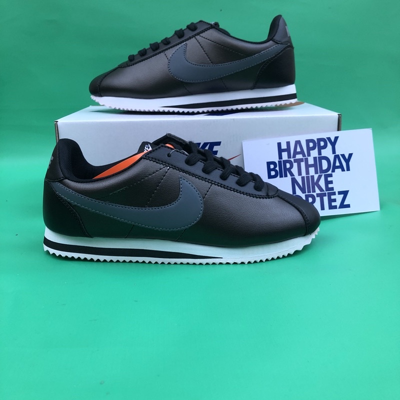 (Cod) SEPATU NIKE CORTEZ XLV BNIB MADE IN INDONESIA SEPATU SNEAKERS WANITA-Hitam abu
