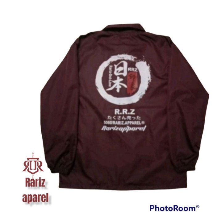 ( COD) JAKET COACH/JAKET PRIA CASUAL/jaket windbreakers-maroon RRZ