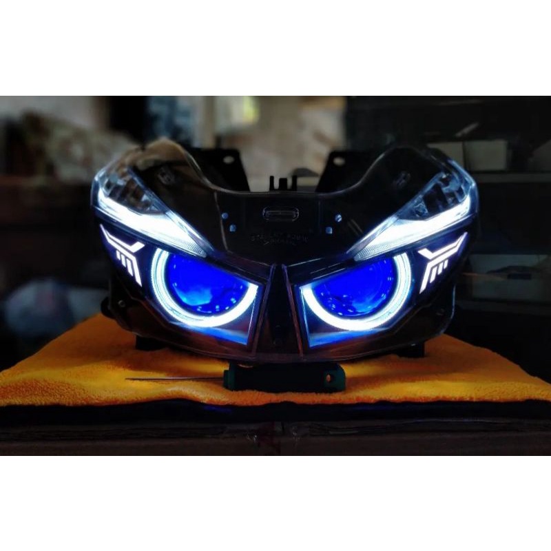 headlamp vario 150 led old custom biled projector