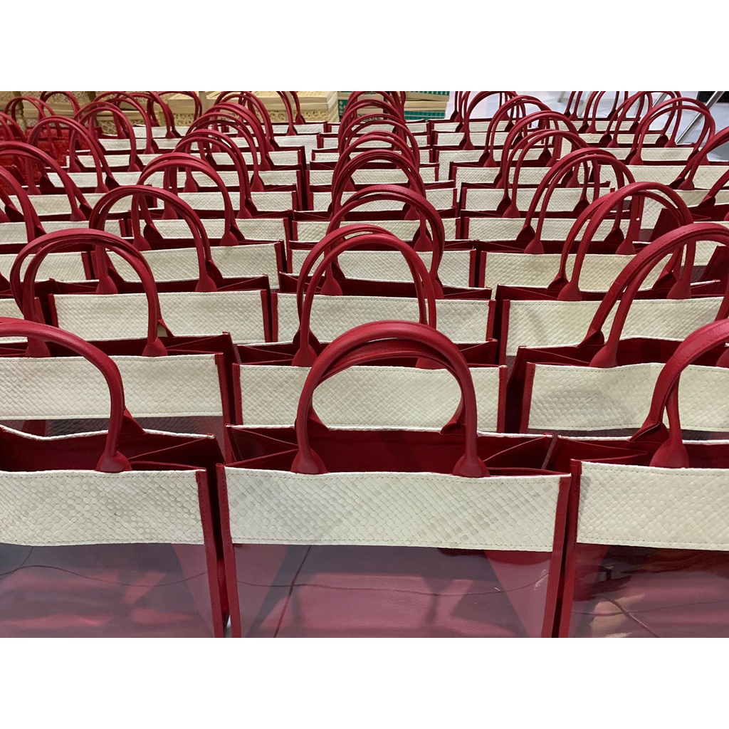 TAS TIKAR MIKA MERAH/TAS HAMPERS PANDAN/TAS HAMPERS MIKA