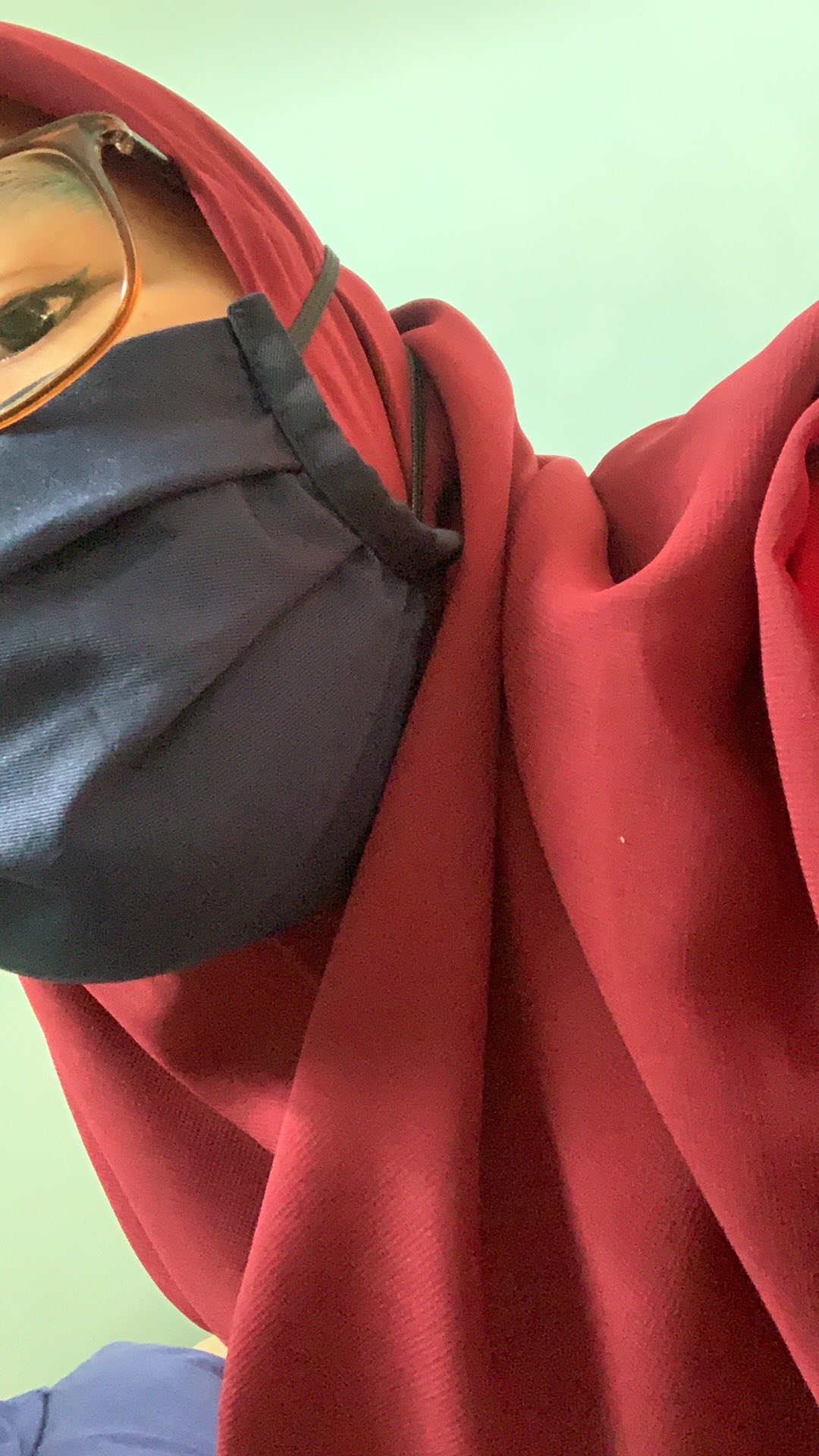 Masker Kain 2ply Bisa Isi Tisu Karet Hijabloop