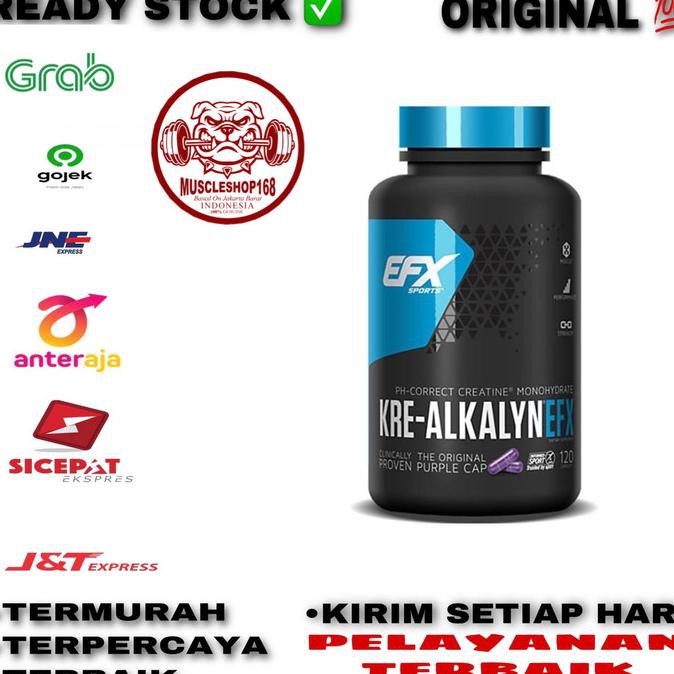 TERKINI Krealkalyn EFX Kre Alkalyn 120 Capsul Creatine HCL Creatine No Loading