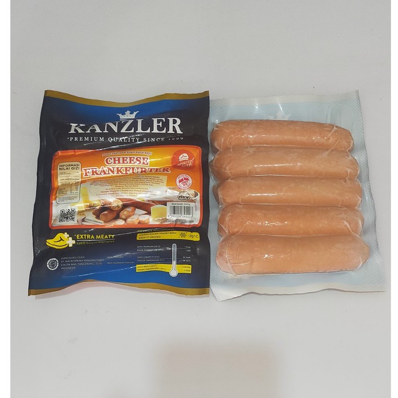 

Kanzler Cheese Frankfurter sosis 360 gr