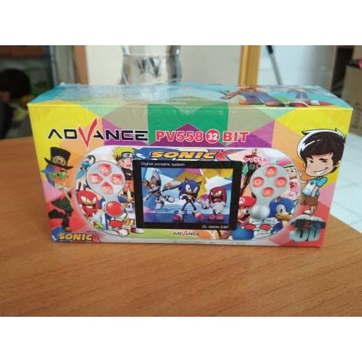 SALEE   Advance PV558 32 Bit - Digital Portable Game - Sonic