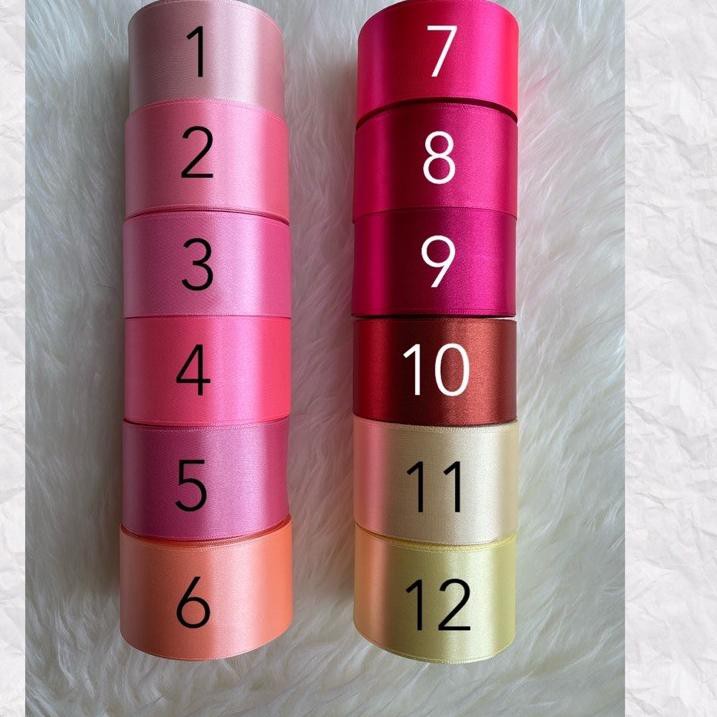 

『Murah』 Pita Satin 2 INCH / 5 CM 25 YARD (BRAND SAKURA)