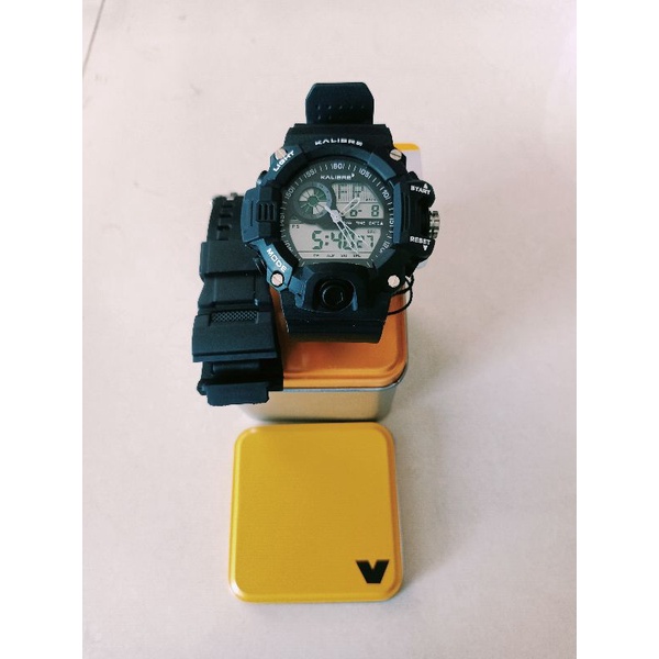 Jam Tangan Digital Pria 996222000 ELGYN BLK KALIBRE ORIGINAL - Jam Anti air Pria ELGYN KALIBRE - Jam