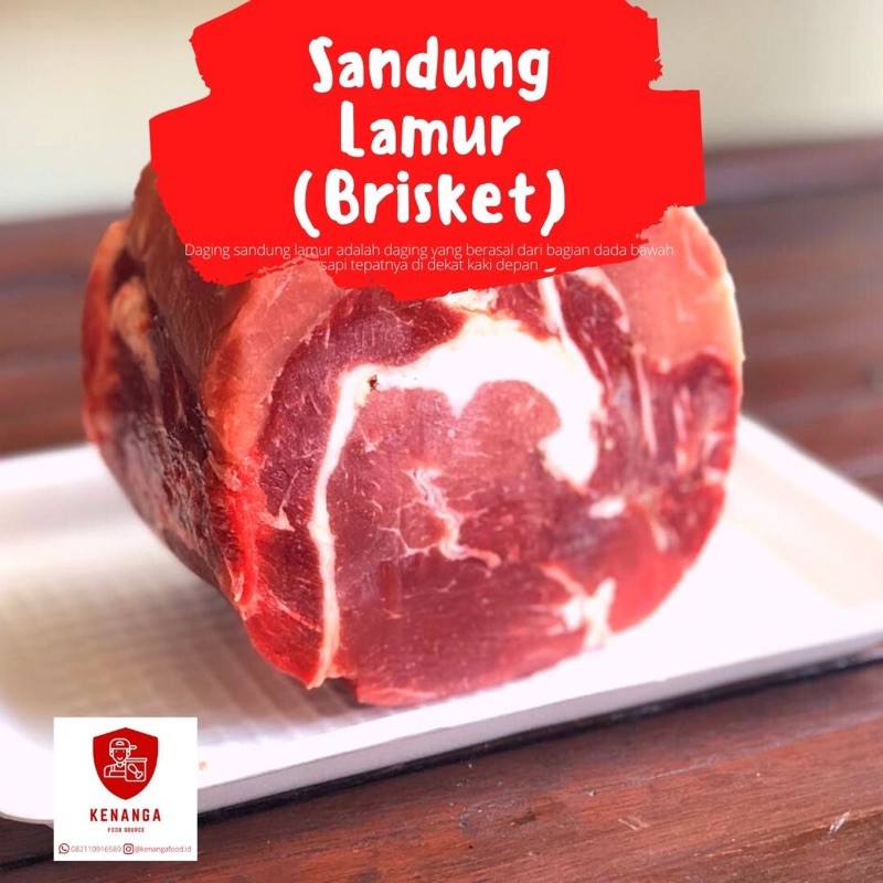 

Daging Sandung lamur (brisket beef) 1kg