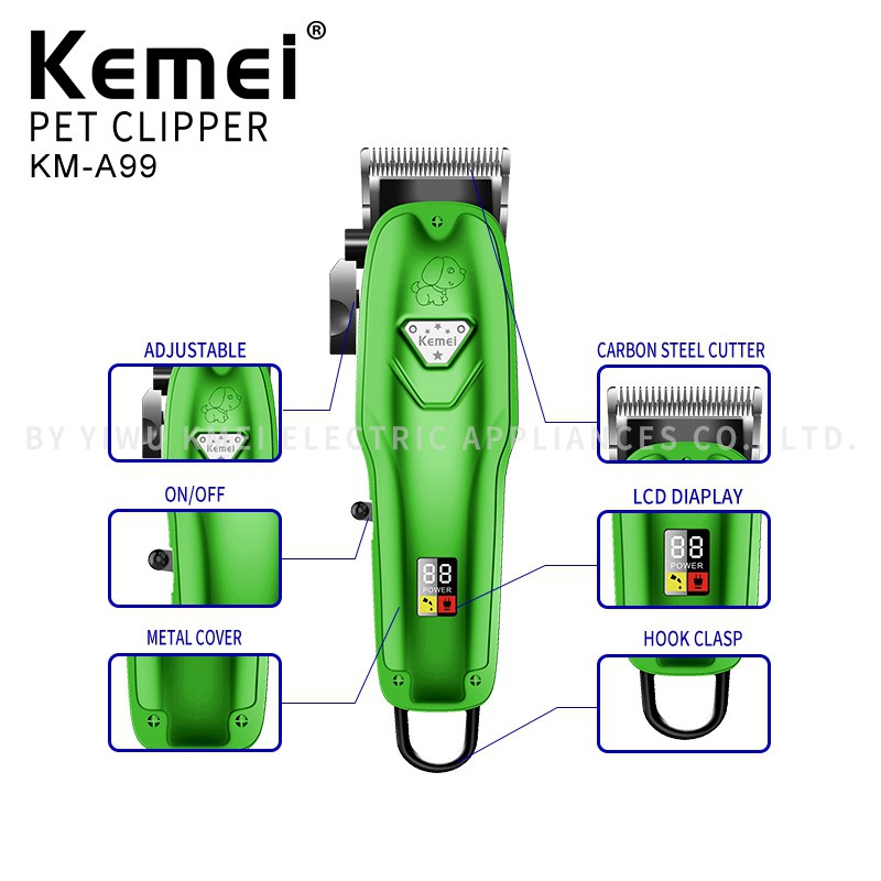 Alat Cukur Hewan peliharan Pet Clipper Kemei Km A99 Rechargeable