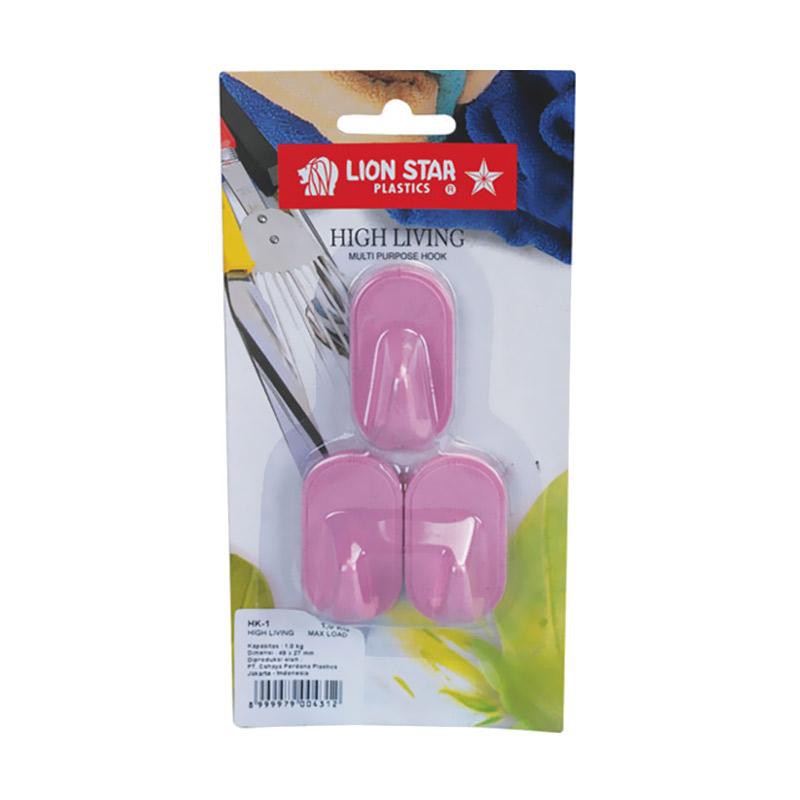 Lion Star HK 1 Multi Purpose Hook Hanger Gantungan Tempel Lionstar