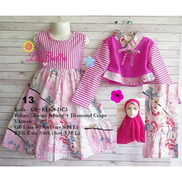 Labella anak - labella muslim - labella hijab - gamis labella anak - gamis labella trbaru lucu 1-2th