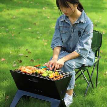 Panggangan Arang BBQ Manggangan Arang Lipat Meja Lipat BBQ Outdoor Grill Stove