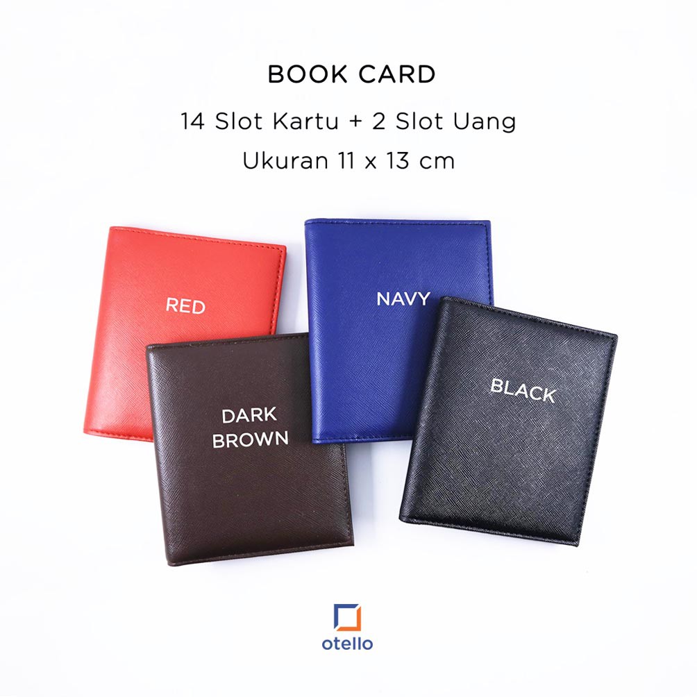 Card Holder Bookcard | 14 Slot | Saffiano