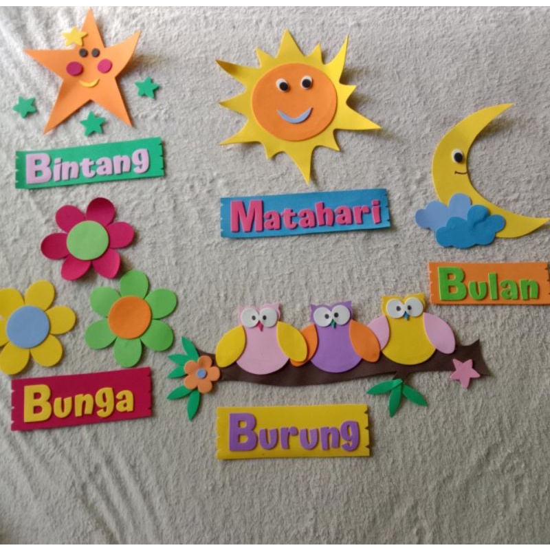 HIASAN KELAS PAUD TK//NAMA MATAHARI
