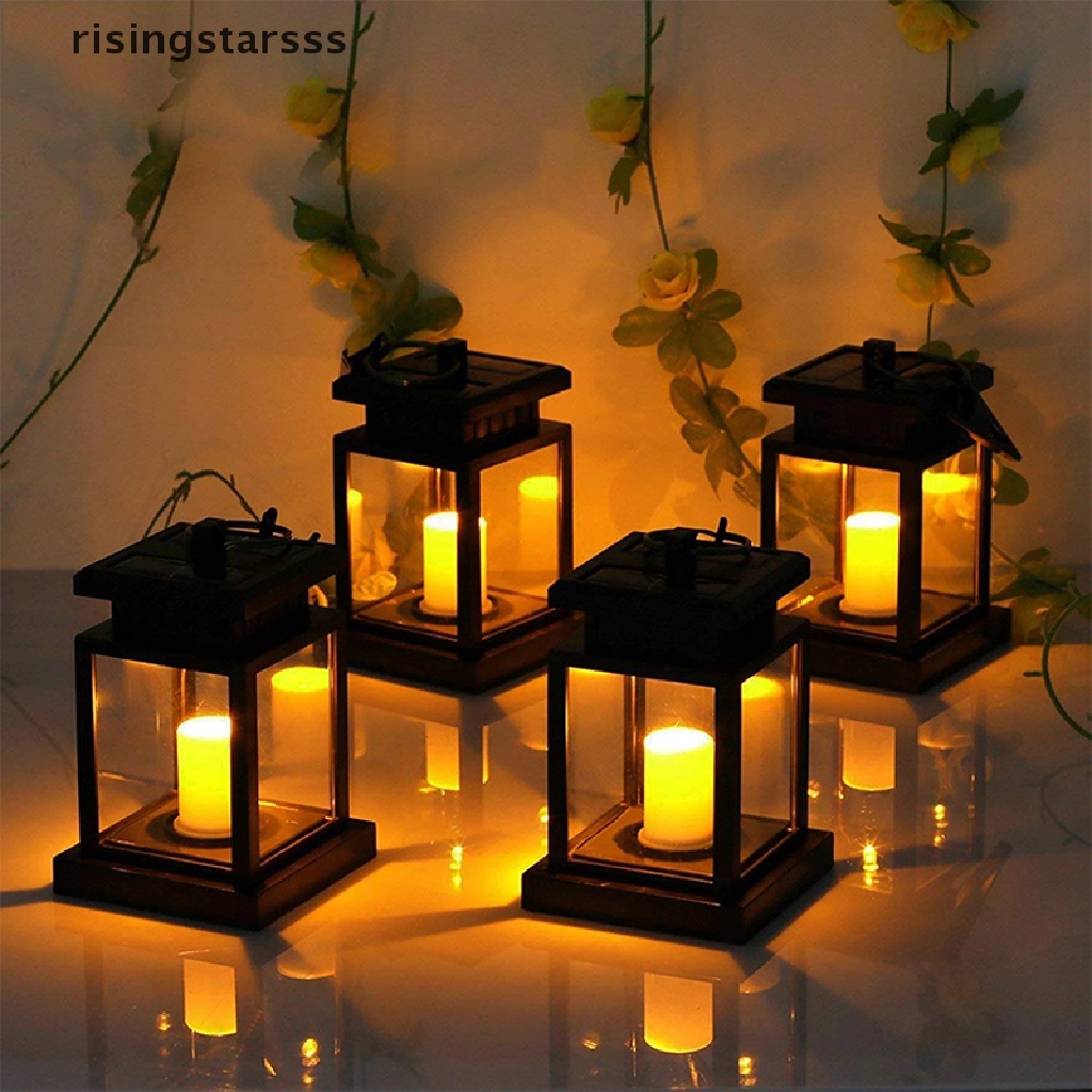 RSID Span-new Solar Powered LED Outdoor twinkle Candle Lantern Outdoor Lamp Home Garden Light Jelly