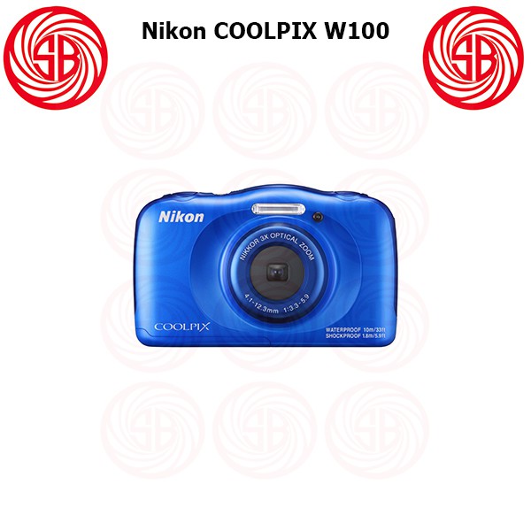 Kamera Nikon Coolpix W100 ; Camera Pocket Coolpix W-100 ; Waterproof