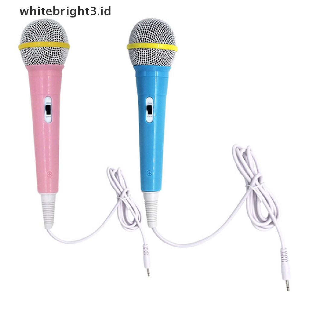 (whitebright3.id) 1pc Mainan Mesin Video Musik Boneka Dengan Microphone Untuk Edukasi Dini Anak