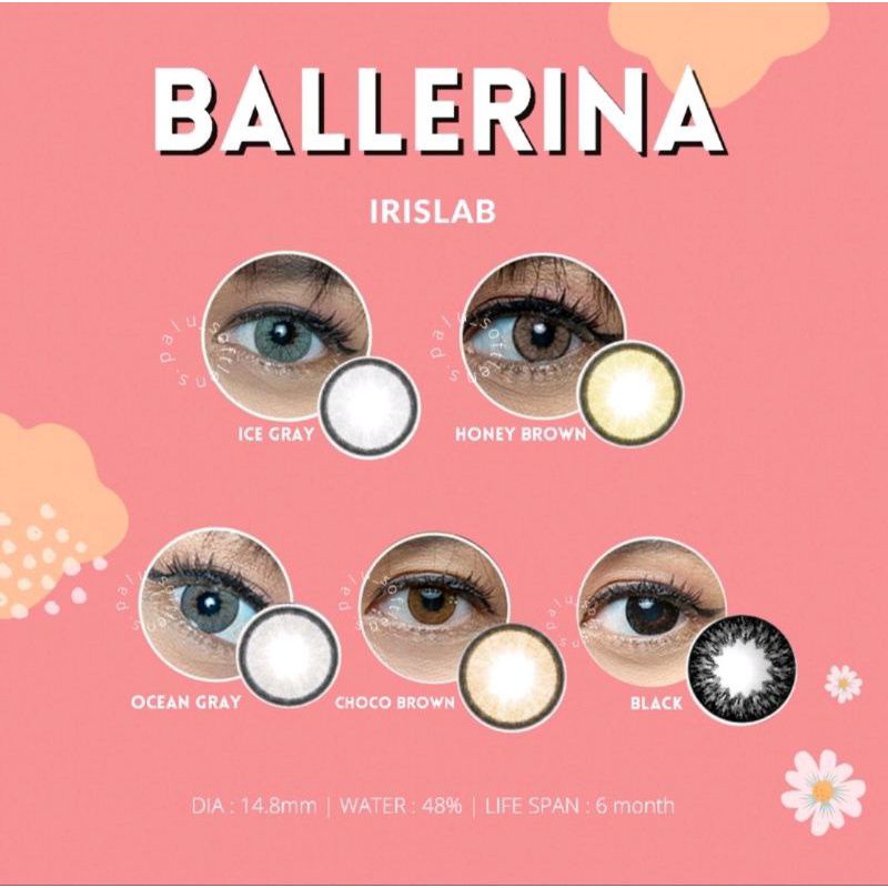 ❣️Britans.id❣️ Softlens Ballerina by Irislab 14.4mm Normal/Kontak Lensa