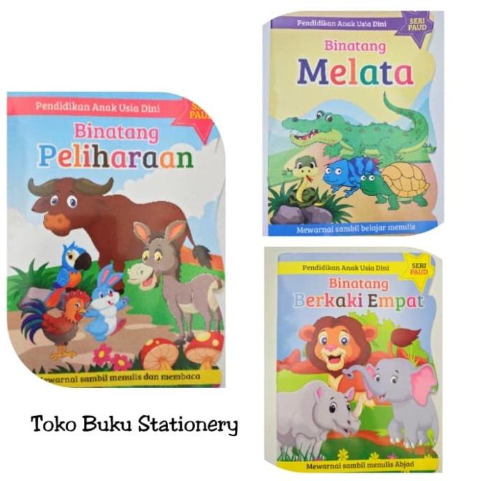 

Buku Mewarnai Anak Seri Binatang / Kertas HVS Tebal