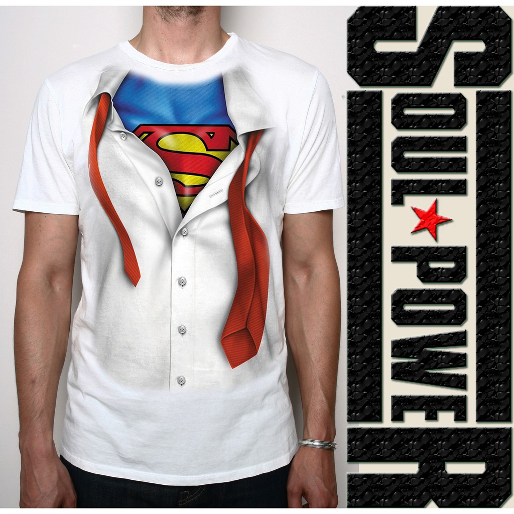 KAOS 3D DISTRO SATUAN SUPERHERO DC COMICS SUPERMAN TSHIRT ORIGINAL SOULPOWERSTYLE
