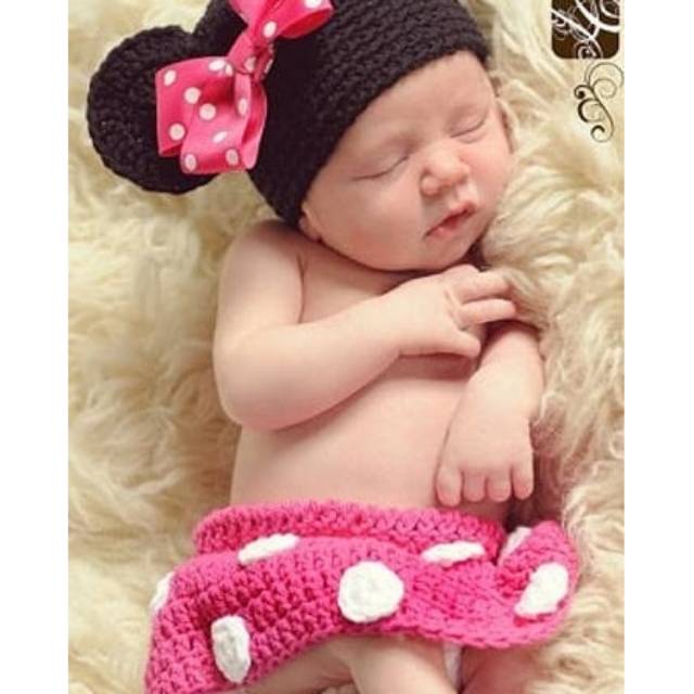 Kostum minnie mouse baby/properti photoshoot